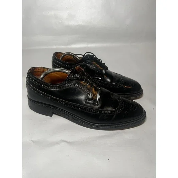 Church\'s Royal Tweed Plain Toe Derby Men’s Size UK 10.5 Black Leather Lace Up Church\ main image 2